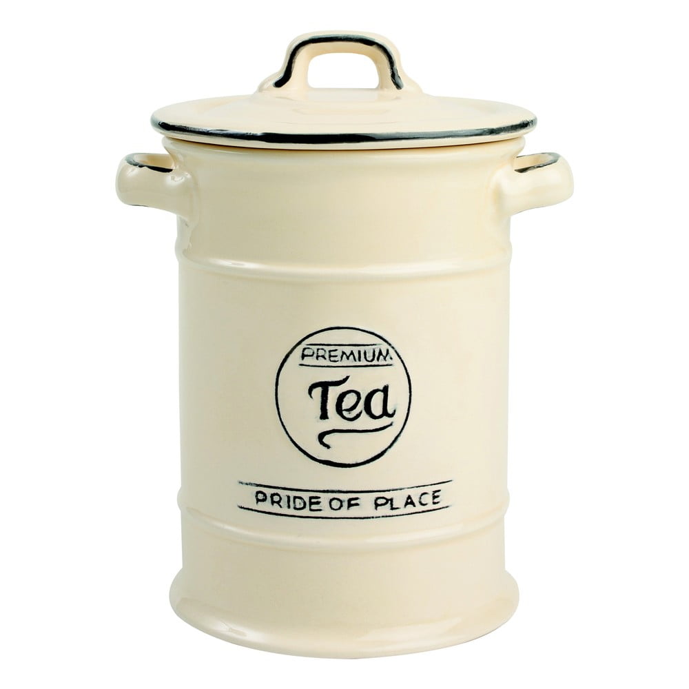 Krémovobiela keramická dóza na čaj TG Woodware Pride of Place