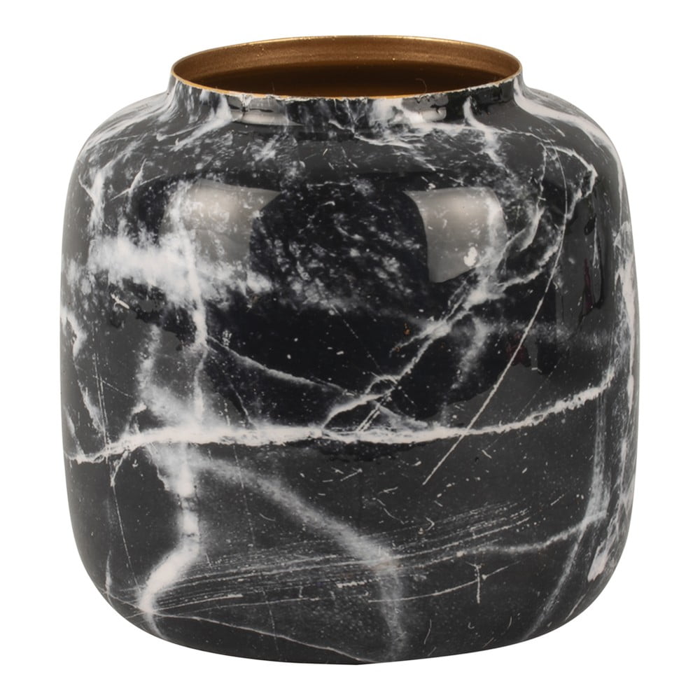 Čierno-biela železná váza PT LIVING Marble výška 195 cm