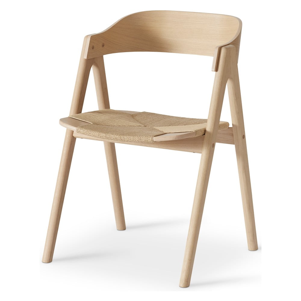 Jedálenská stolička z bukového dreva s ratanovým sedákom Findahl by Hammel Mette