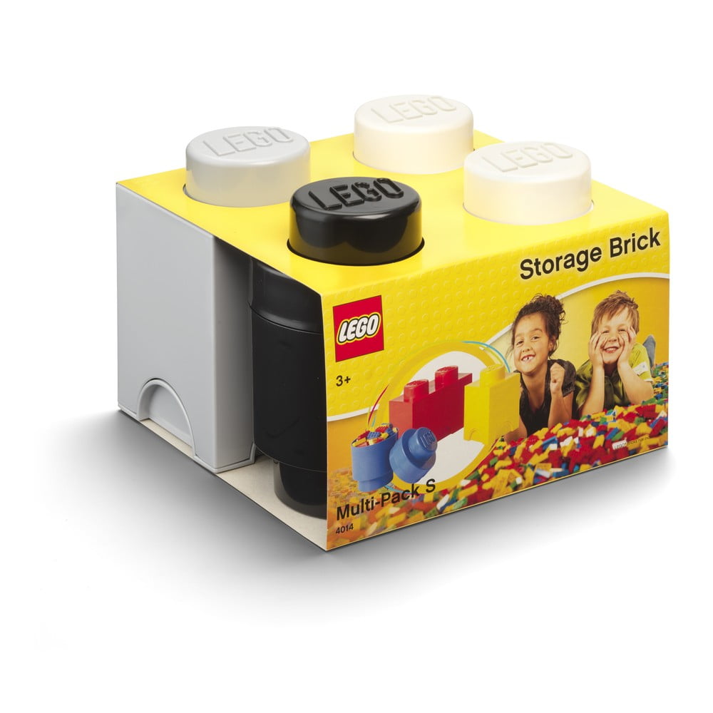 Set 3 ks plastových úložných škatúľ na LEGO® 25 x 252 x 181 cm