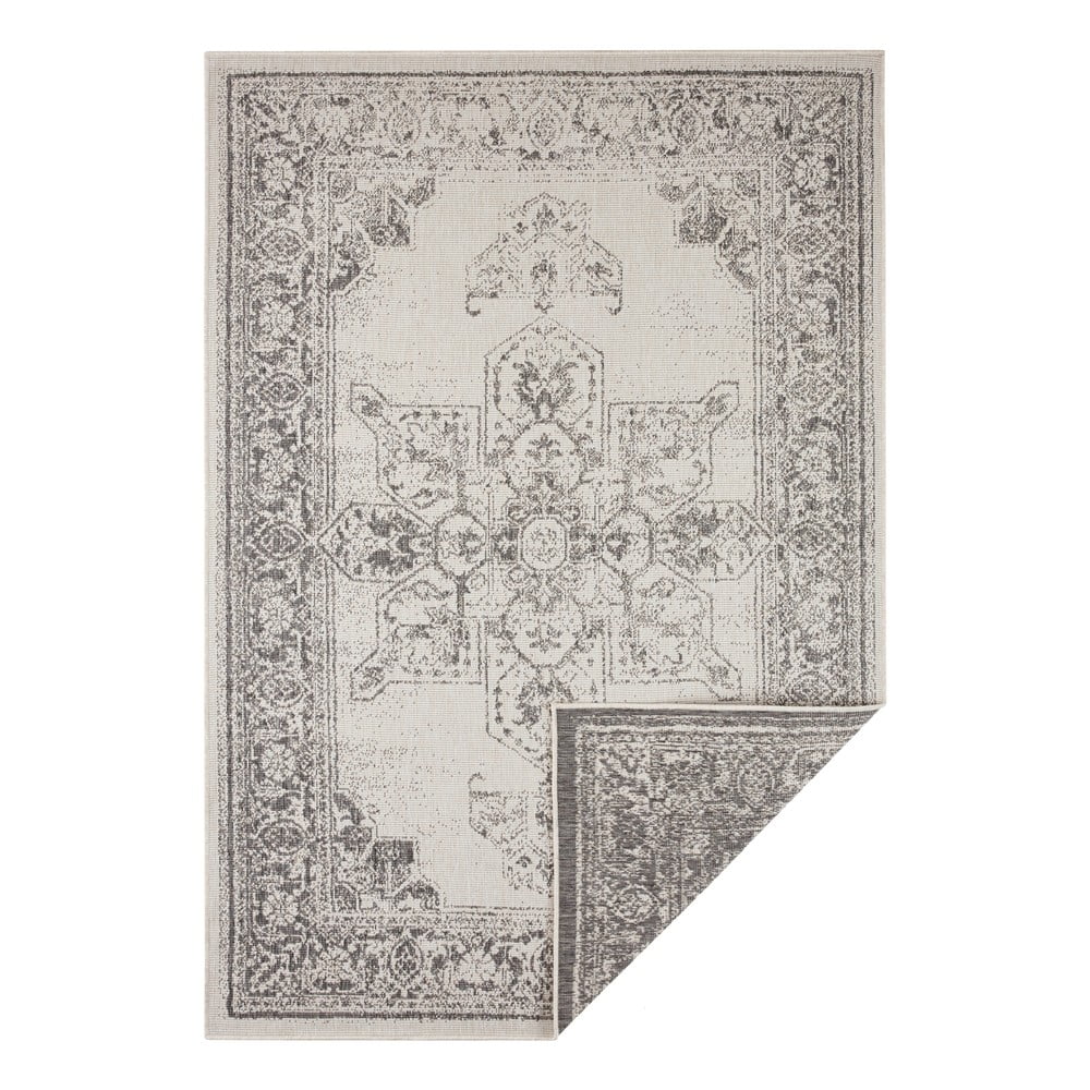 Sivo-krémový vonkajší koberec NORTHRUGS Borbon 120 x 170 cm