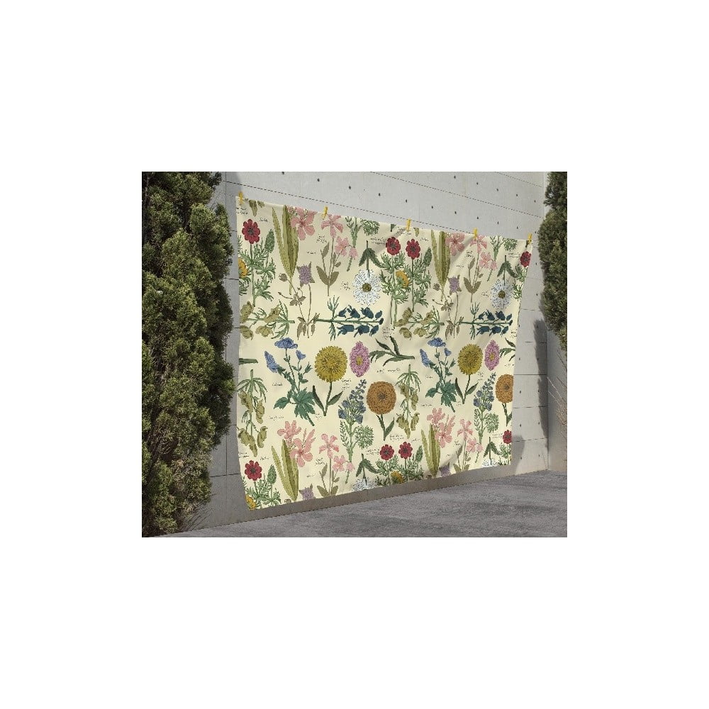 Pikniková deka Surdic Manta Picnic Botanical s motívom rastlín 140 x 170 cm