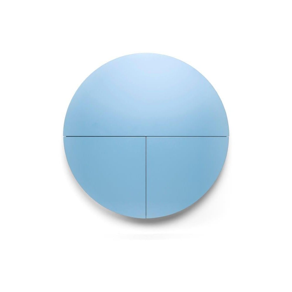 Modro-biely multifunkčný nástenný stôl EMKO Pill