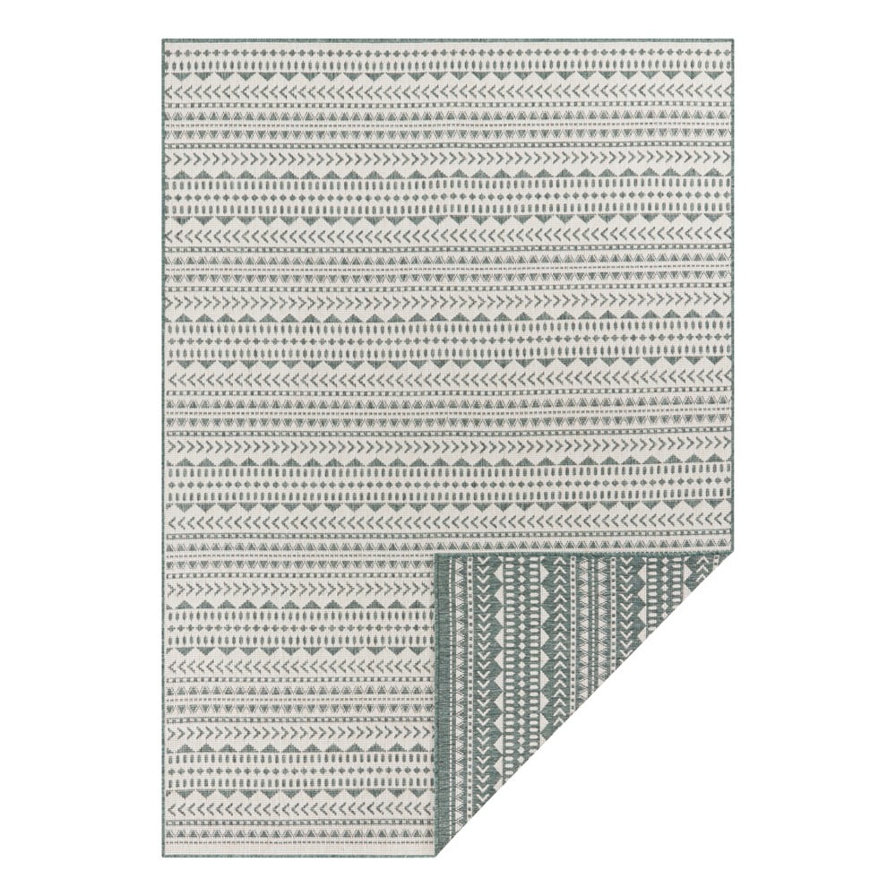 Zeleno-biely vonkajší koberec Ragami Kahira 80 x 150 cm