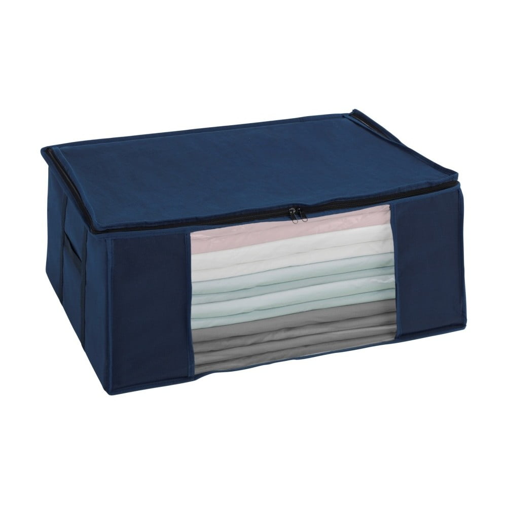 Modrý vákuový úložný box Wenko Air 50 × 65 × 25 cm