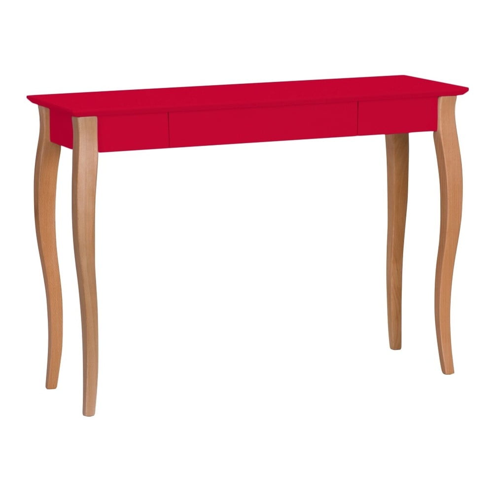 Červený písací stôl Ragaba Lillo šírka 105 cm