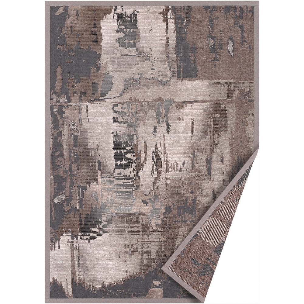 Hnedý obojstranný koberec Narma Nedrema 80 x 250 cm
