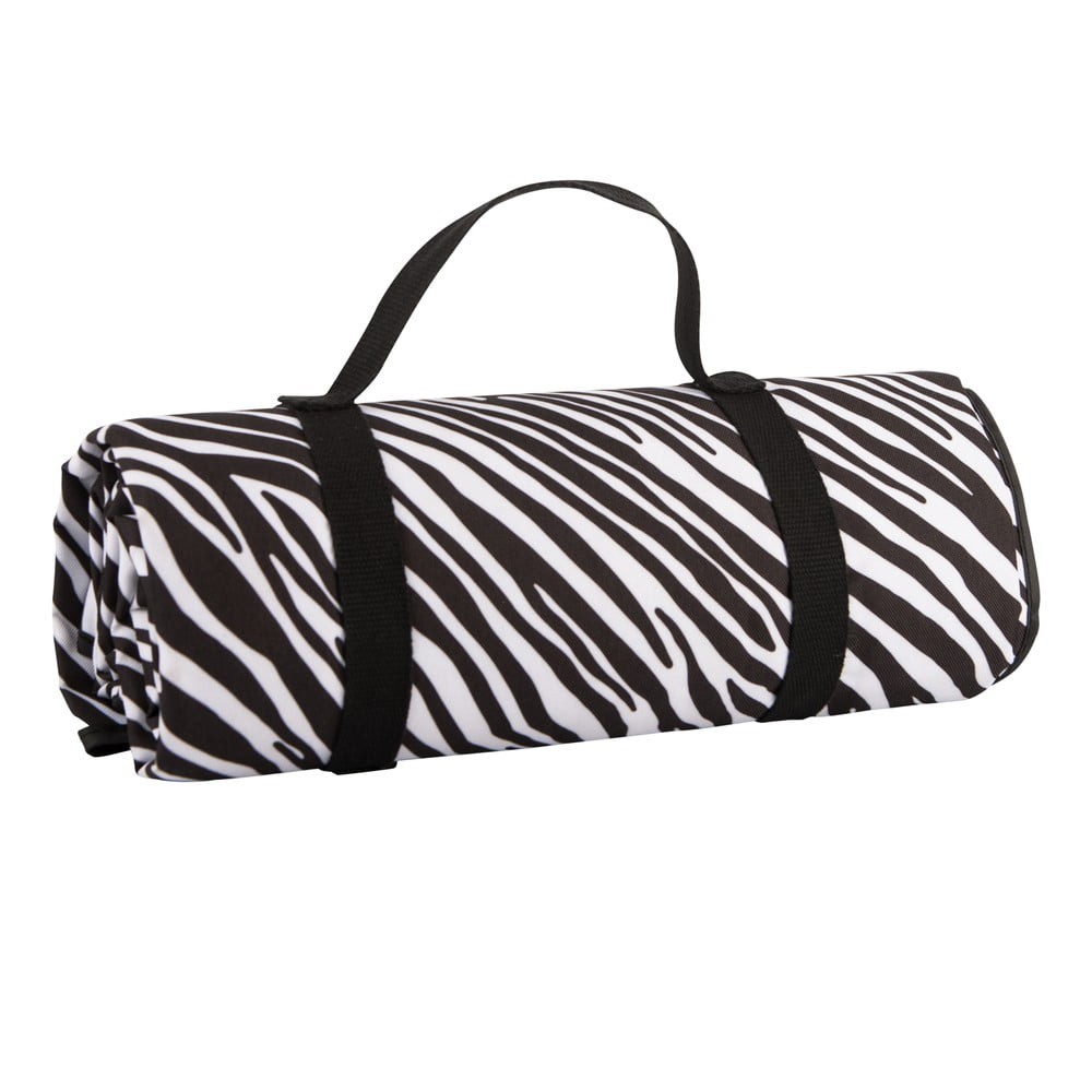 Čierno-biela pikniková deka Navigate Zebra Stripes 150 x 140 cm